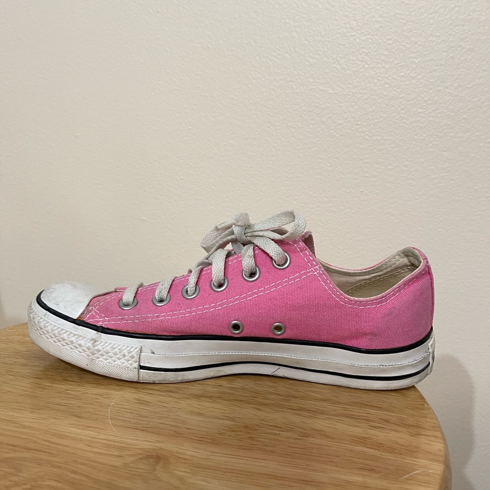 Converse All Star Pink Low Top US Size Women’s 8 Men’s 6 Sneaker Shoes - Picture 6 of 13